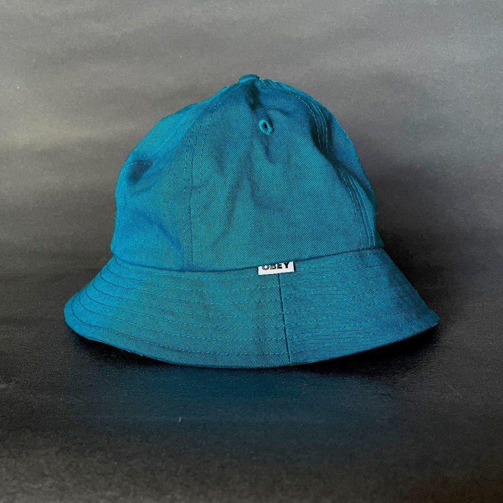 OBEY bucket hat, teal, OS